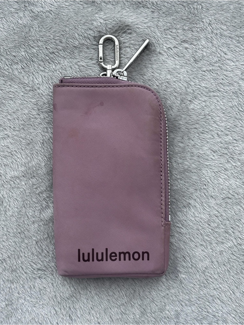 lululemon athletica Dusty Mauve Zip Key Wallet